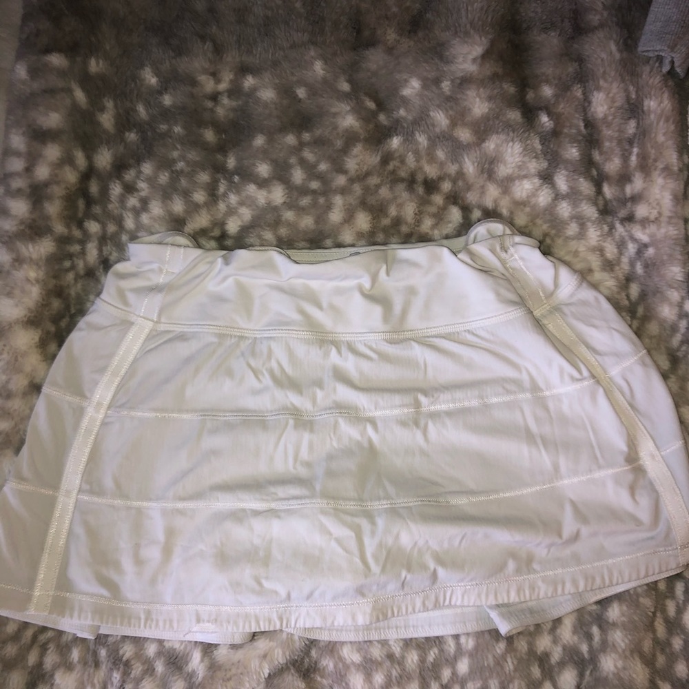 lululemon white pace rival skirt
